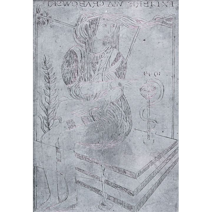 Exlibris Wa. Grabowski –płyta graficzna