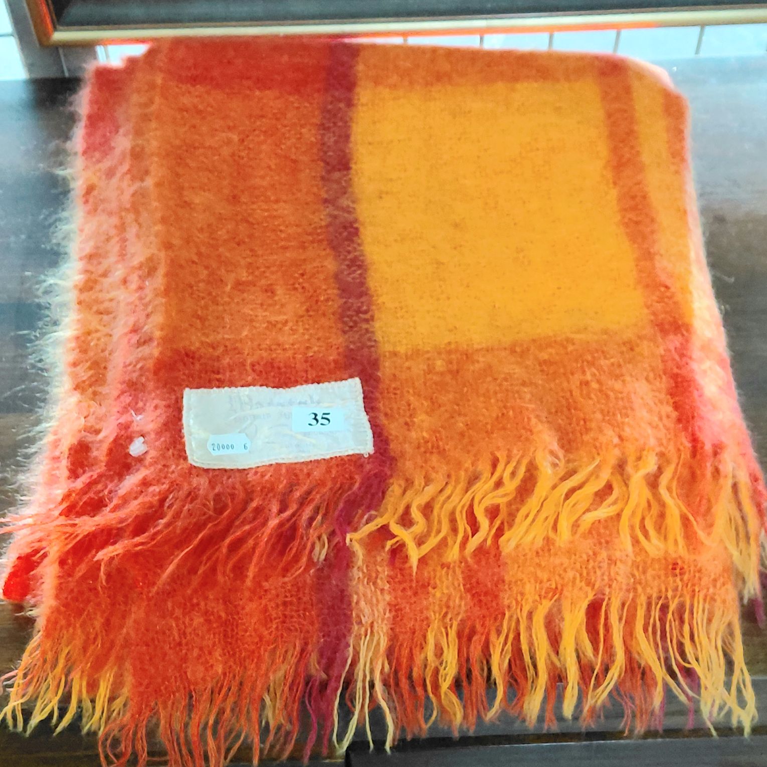 35 · VINTAGE ONKAPARINGA MOHAIR BLANKET
