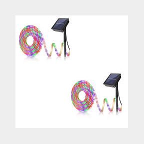 Ecomlight Outdoor Solar multi colour Light Strip 5m 2 pack |