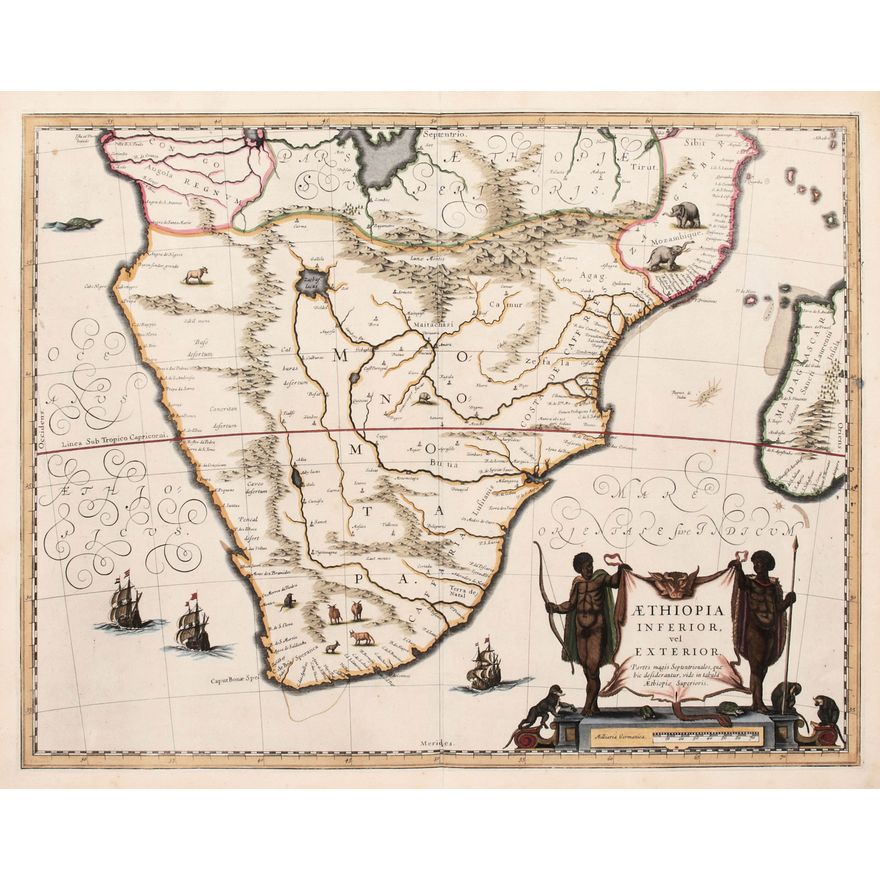 Henricus Hondius, Joannes Janssonius | Aethiopia Inferior, vel Exterior. Partes magis Septentrionales…