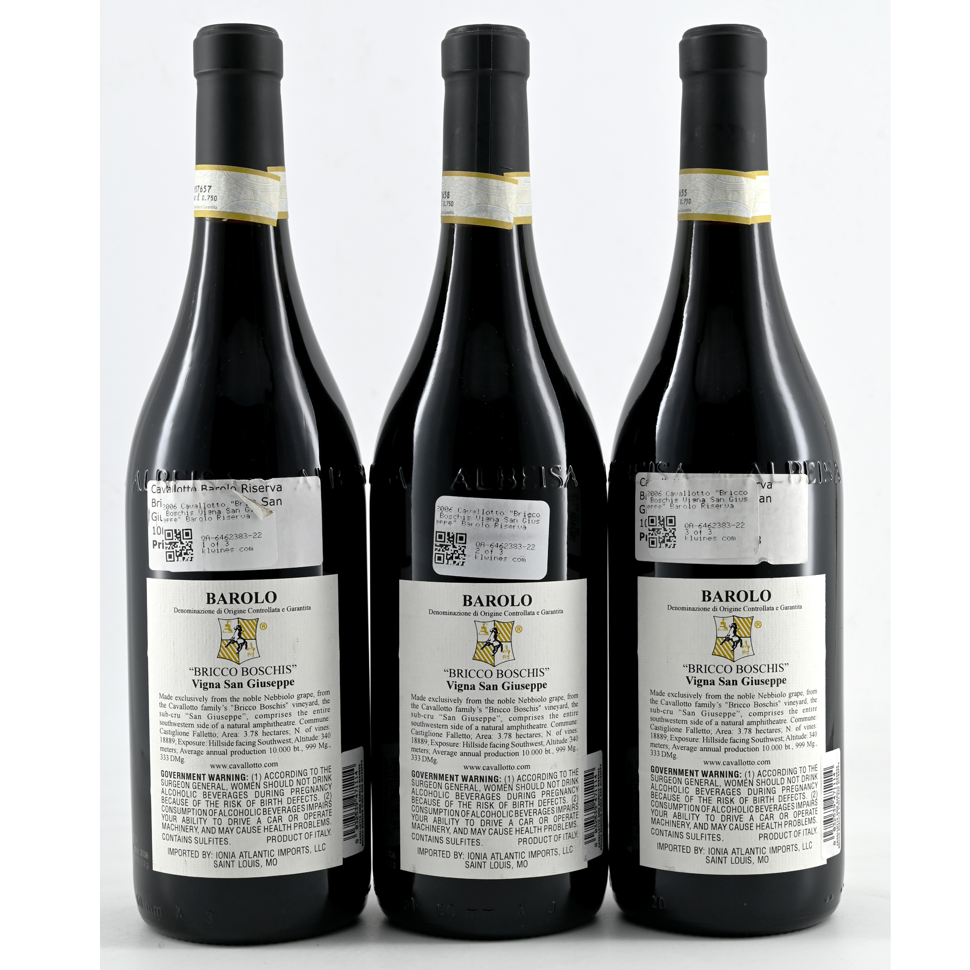 Barolo Riserva Bricco Boschis Vigna San Giuseppe (Cavallotto) 2006