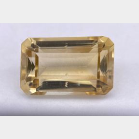 Lab Certified 18,97ct Brilliant Emerald cut Citrine Gemstone - 50693/271