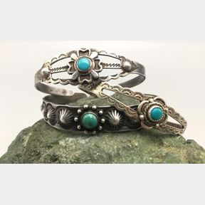 Three Old Bracelets From The Maisel's Shop in NM