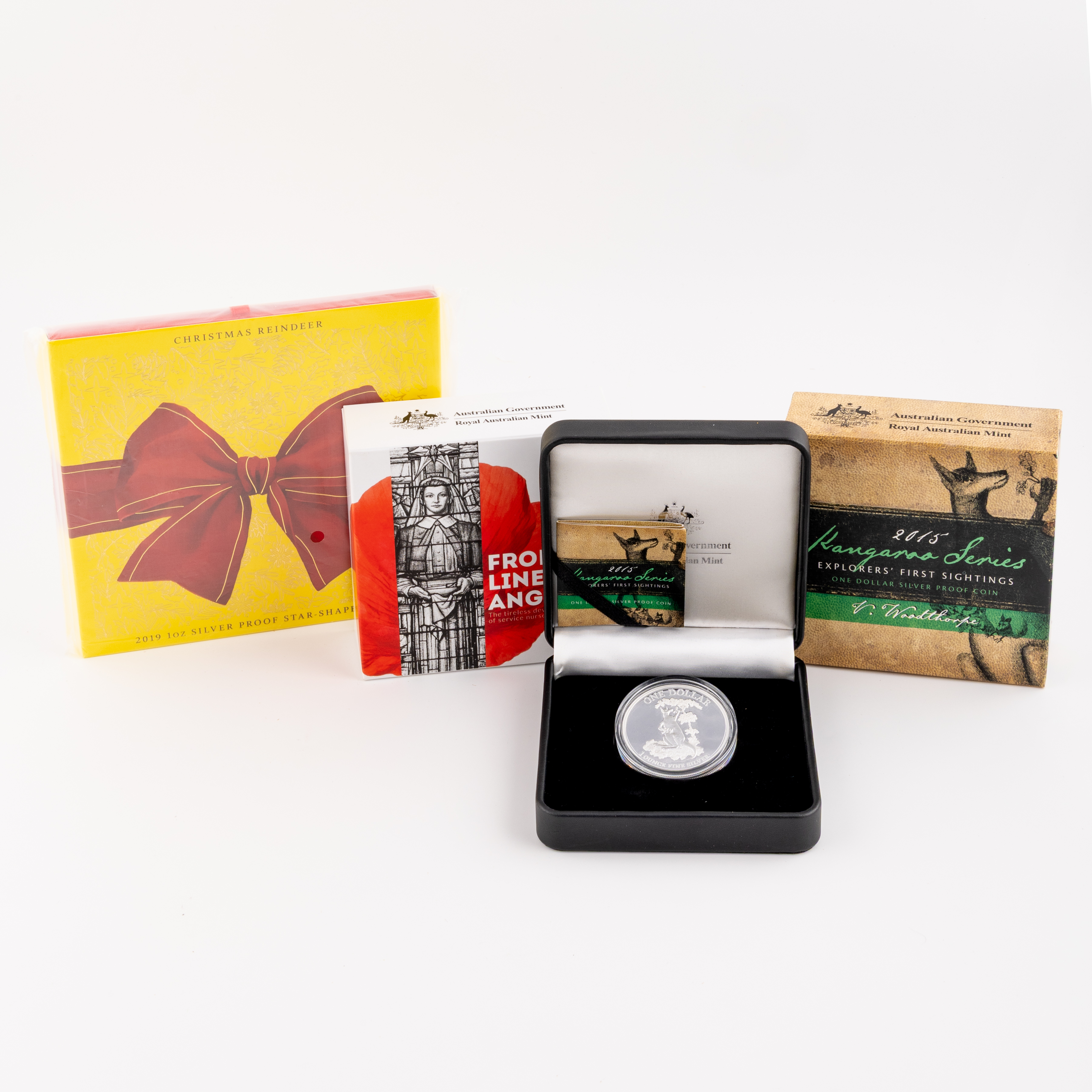 Elizabeth II, RAM & Perth Mint - Various, One Dollar - Five Dollars, 2015 - 2019, FDC