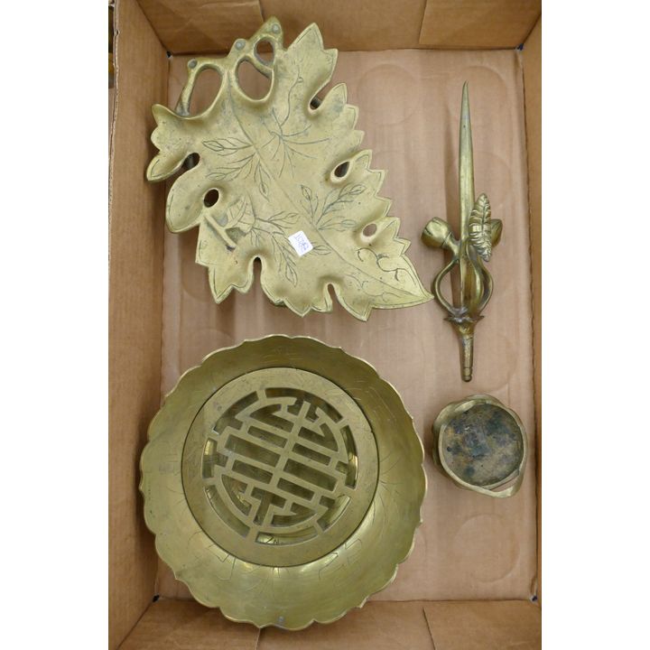 Box Old Chinese Brass Ware