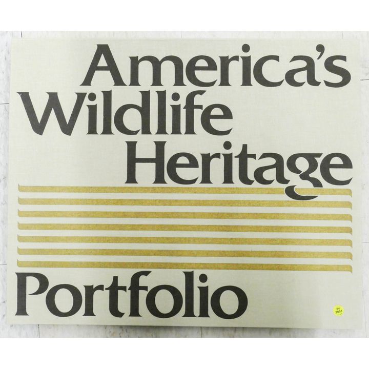 American Heritage Wildlife Lithograph Print Portfolio- 20x25''