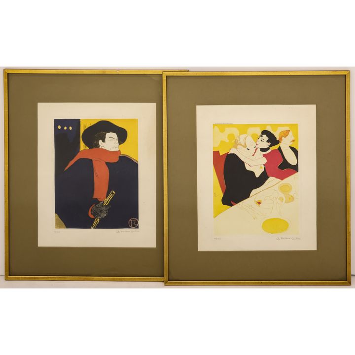 2pc After Toulouse-Lautrec Musee d'Albi Etchings