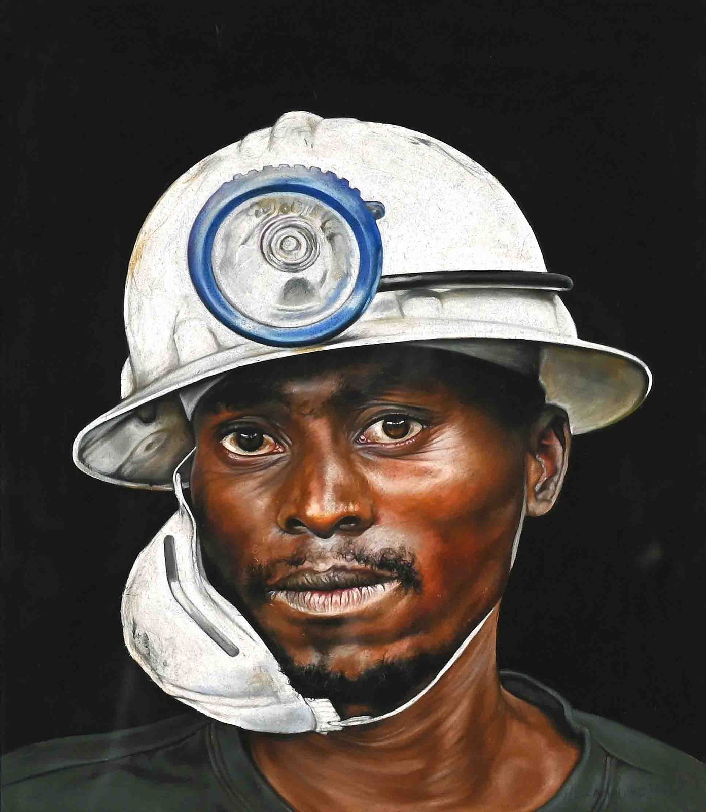 Helena Hugo (South Africa, 1975 ), Miner in a Hard Hat Russell