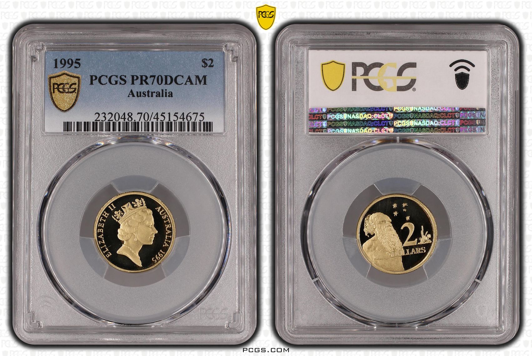Elizabeth II, Two Dollars, 1995, PCGS PR 70DCAM