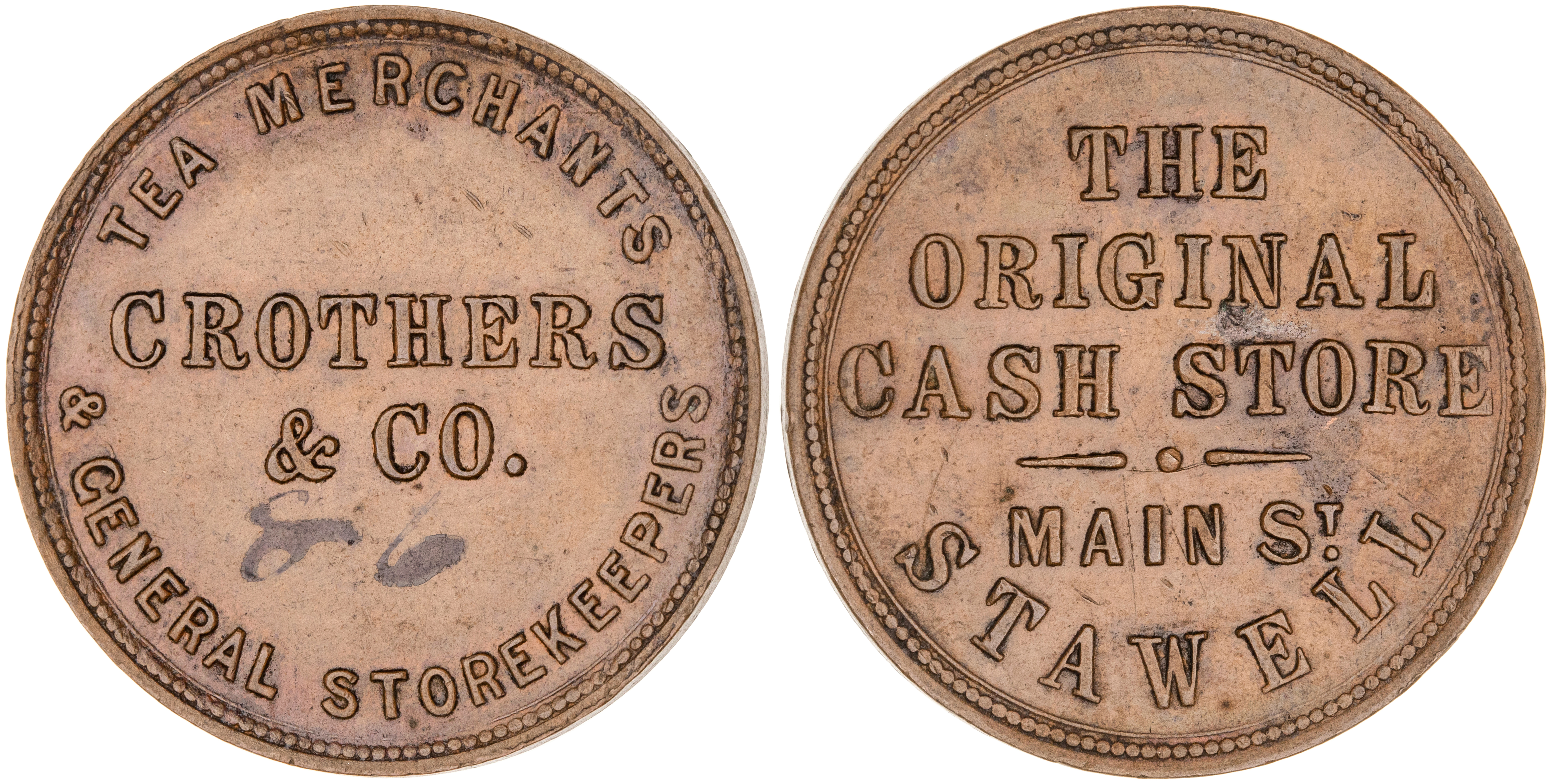 Stawell, Victoria, Crothers & Co., Penny, gEF