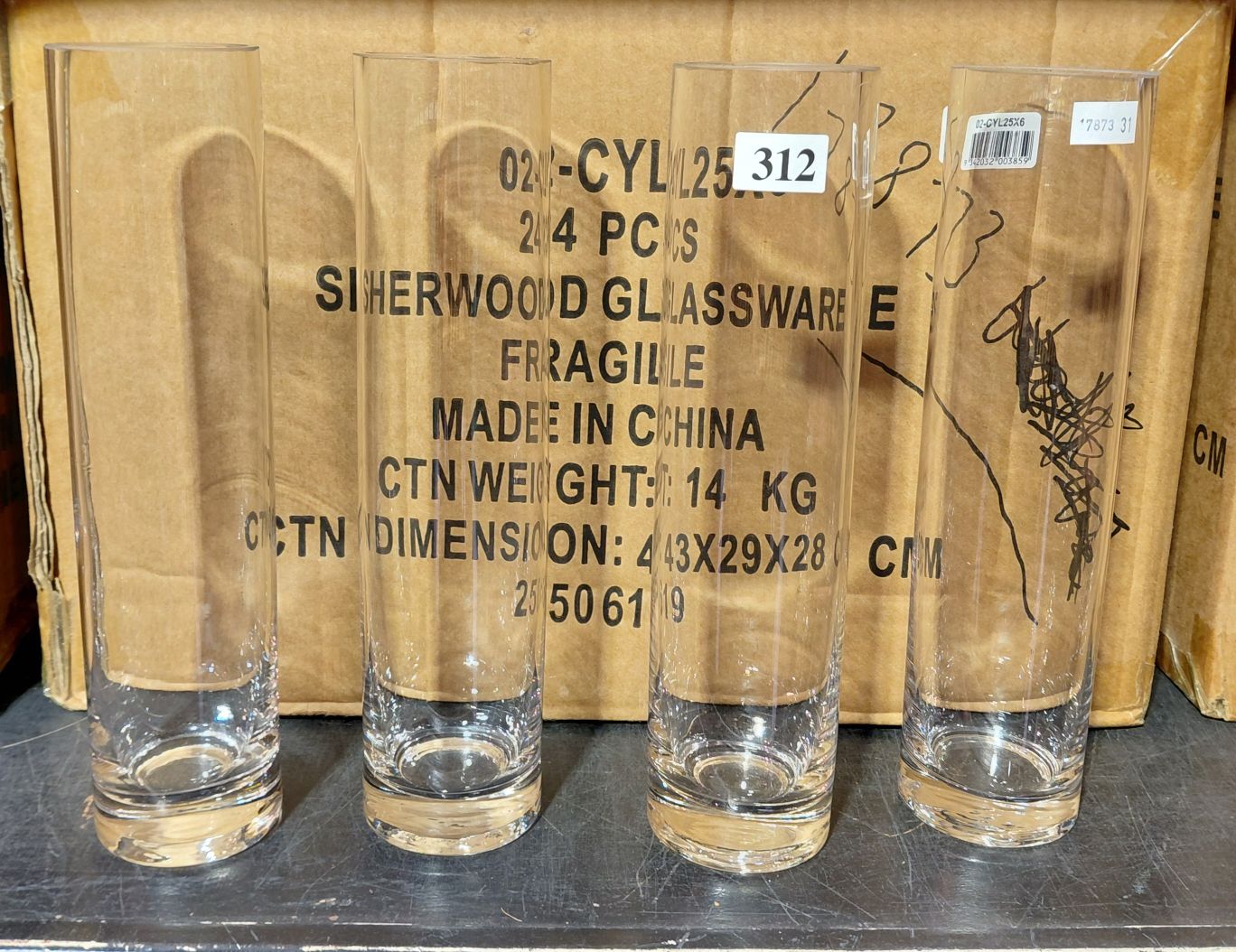 312 · FLORISTS GLASS VASES