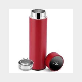 Smart Temperature Display Stainless Steel Thermos Flask - Red - Bar 9902142705281 - 51739/1767 AS B1 (S8)