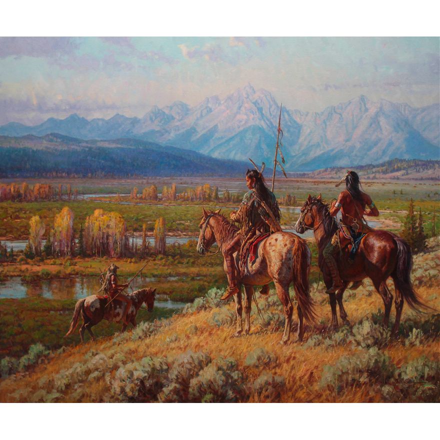 Martin Grelle (1954- ), Scouts on the Buffalo Fork