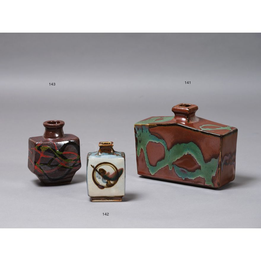 Mashiko Pottery, Large slab vase