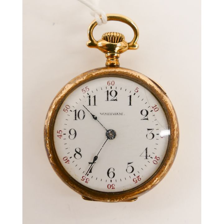 14K Gold Womans Waltham Pocket Watch- 19.7g TW