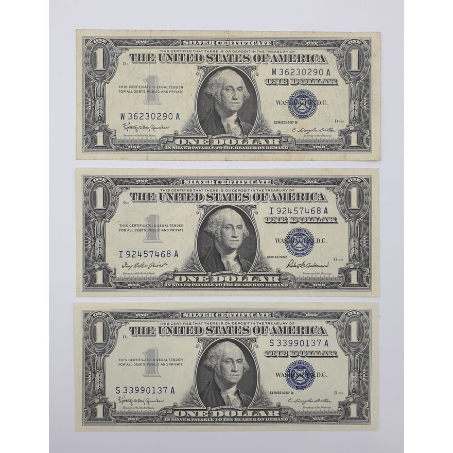 US $1 Notes (x3)