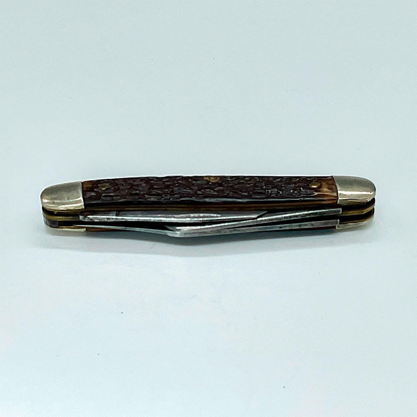 Vintage Kutmaster USA Stainless Fish Knife 1 Blade Pocket Knife W