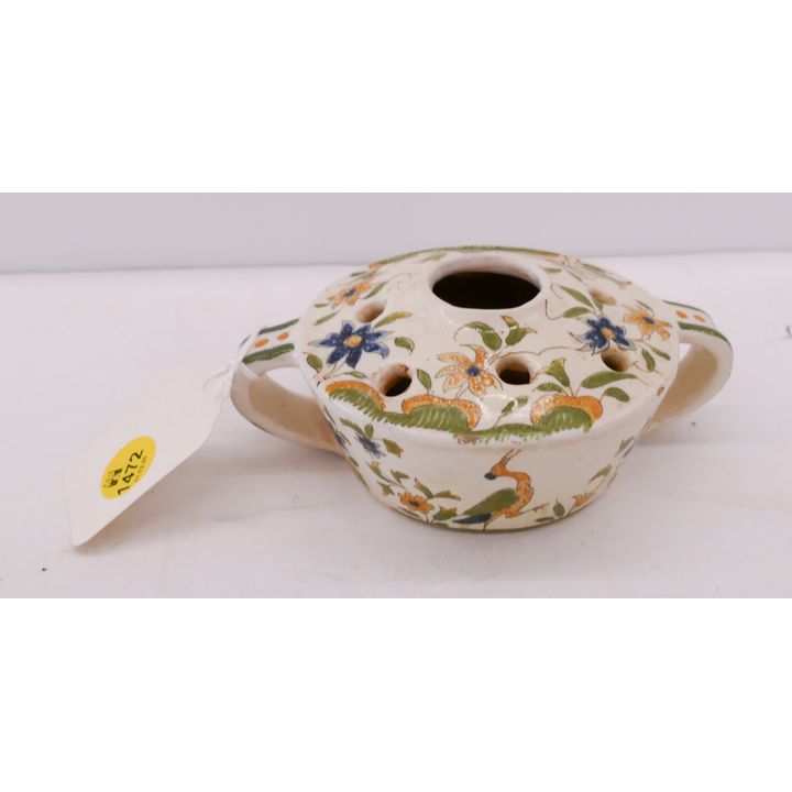 French Faience 18th Century Bouquetiere Flower Frog- 5'' (DC)
