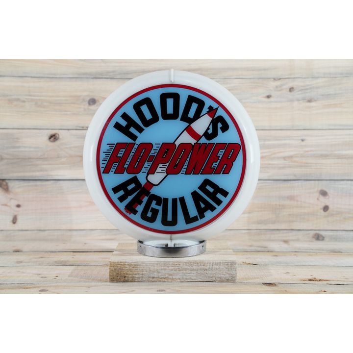 Hood's Flo-Power Regular w/ Rocket Gas Pump Globe & 13.5" Lenses TAC 9.25 & 8.9