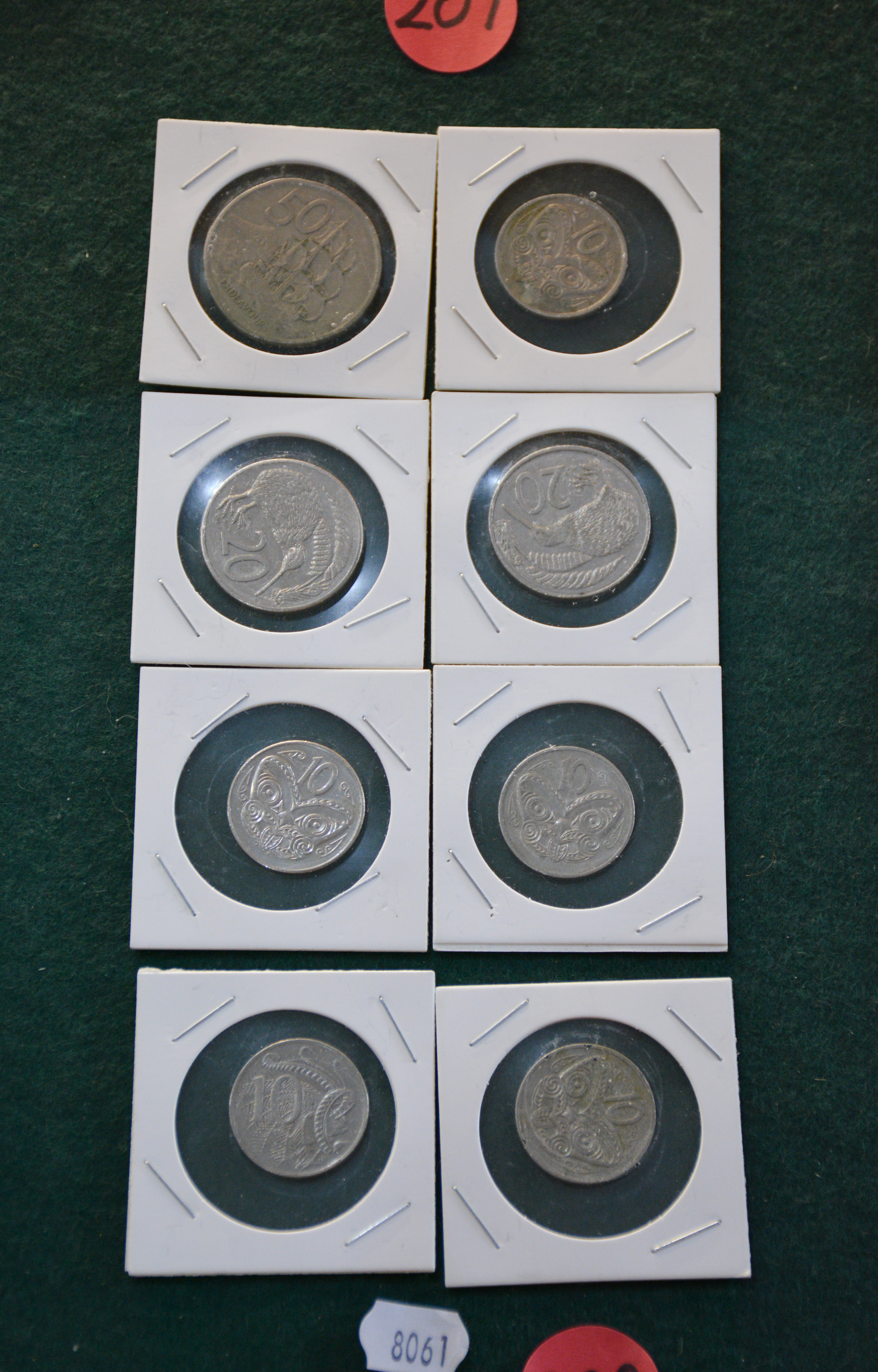 NZ Coins x 8 — NZ auction result