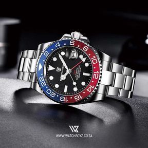 Pagani Design PD 1662 GMT Automatic Watch Batman Unisex |