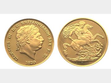 COMMEMORATIVE 1820 PATTERN TWO POUND