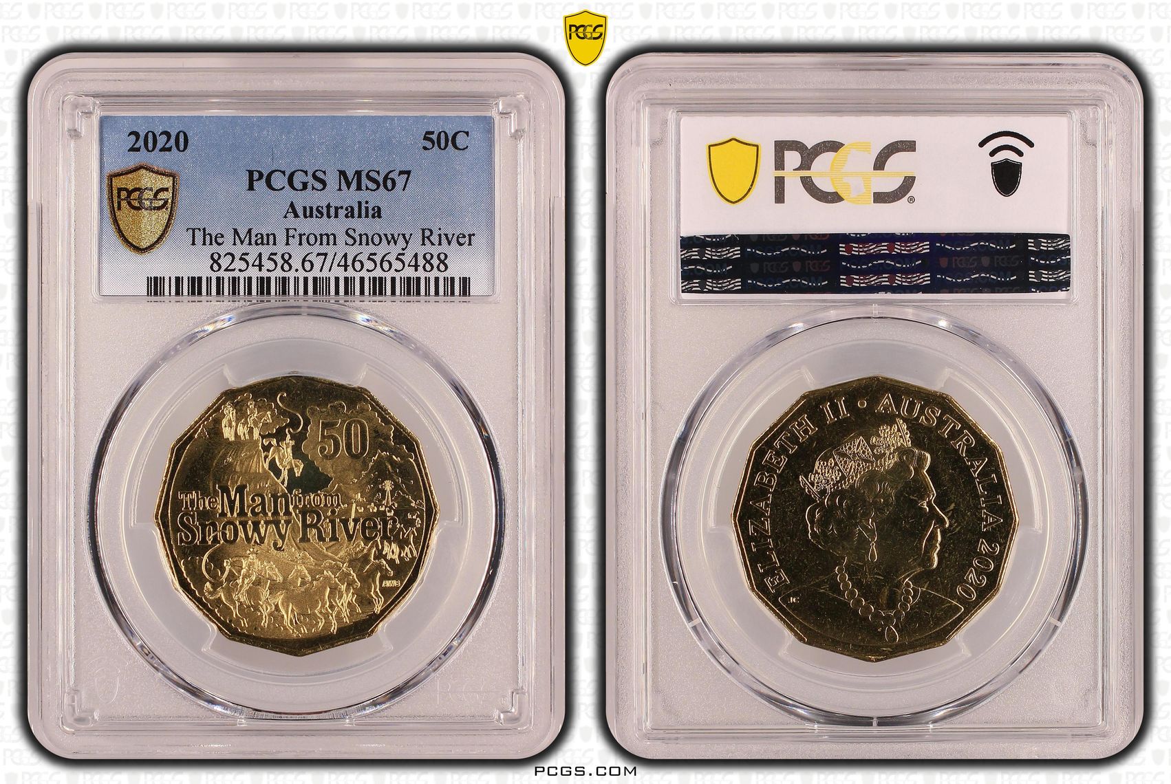 The Man From Snowy River, Fifty Cent, 2020, PCGS MS67