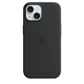 APPLE iPHONE 15 SILICONE CASE WITH MAGSAFE - BLACK - 51544/11150