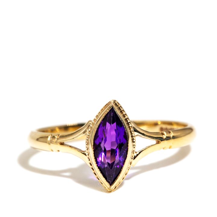 Amethyst 9ct Gold Ring,