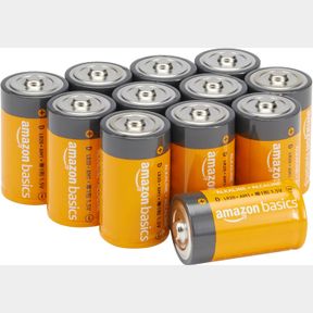 AMAZONBASICS D CELL 1.5 VOLT EVERYDAY ALKALINE BATTERY - 12-PACK