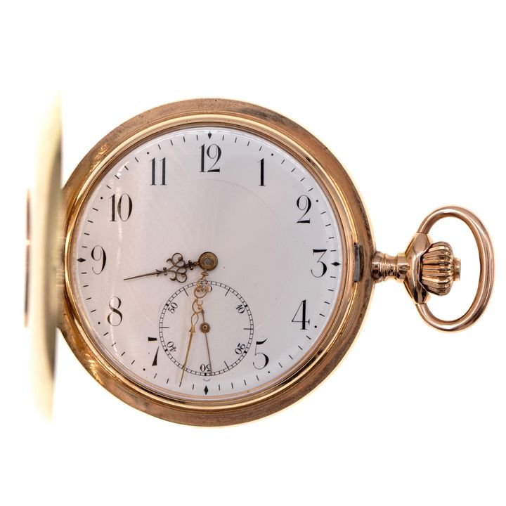 Switzerland, 14ct Yellow Gold Full Hunter Pocket Watch, 1880s, VGC