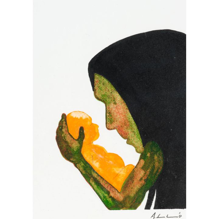 Andy Leleisi'uao 'Untitled (Mother and Child)'