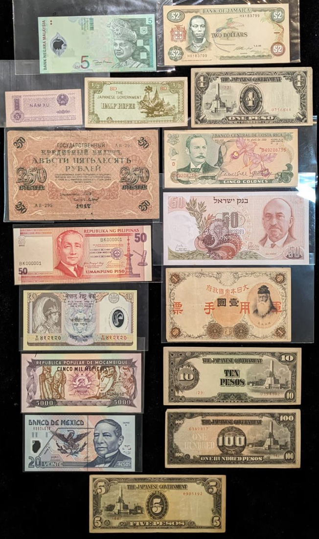 World Banknotes, a group of 16x including, | Spink