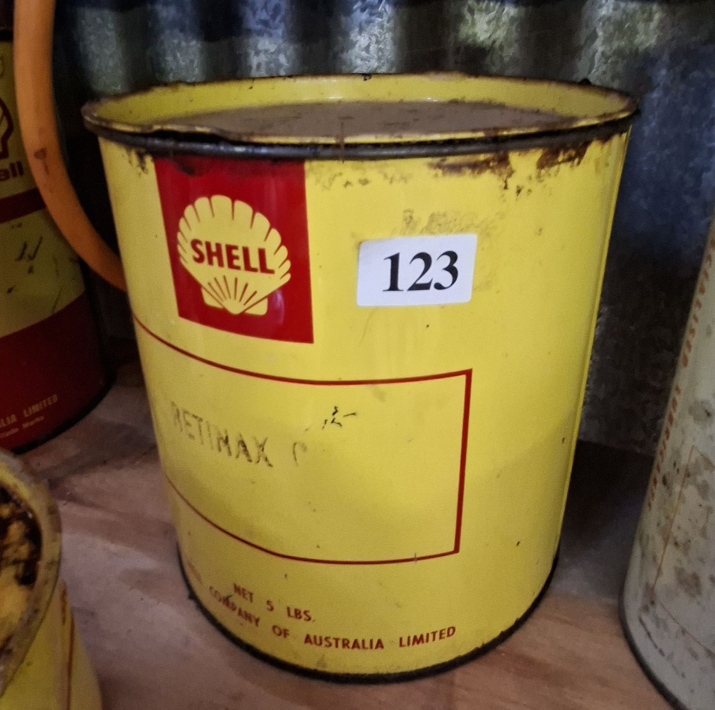 Shell Grease Tin
