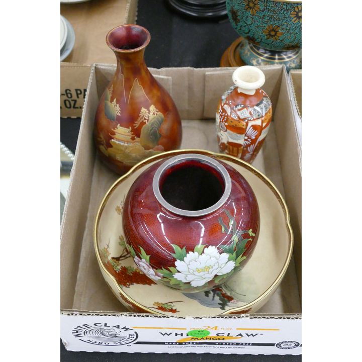 Box Japanese Cloisonne Vase etc.
