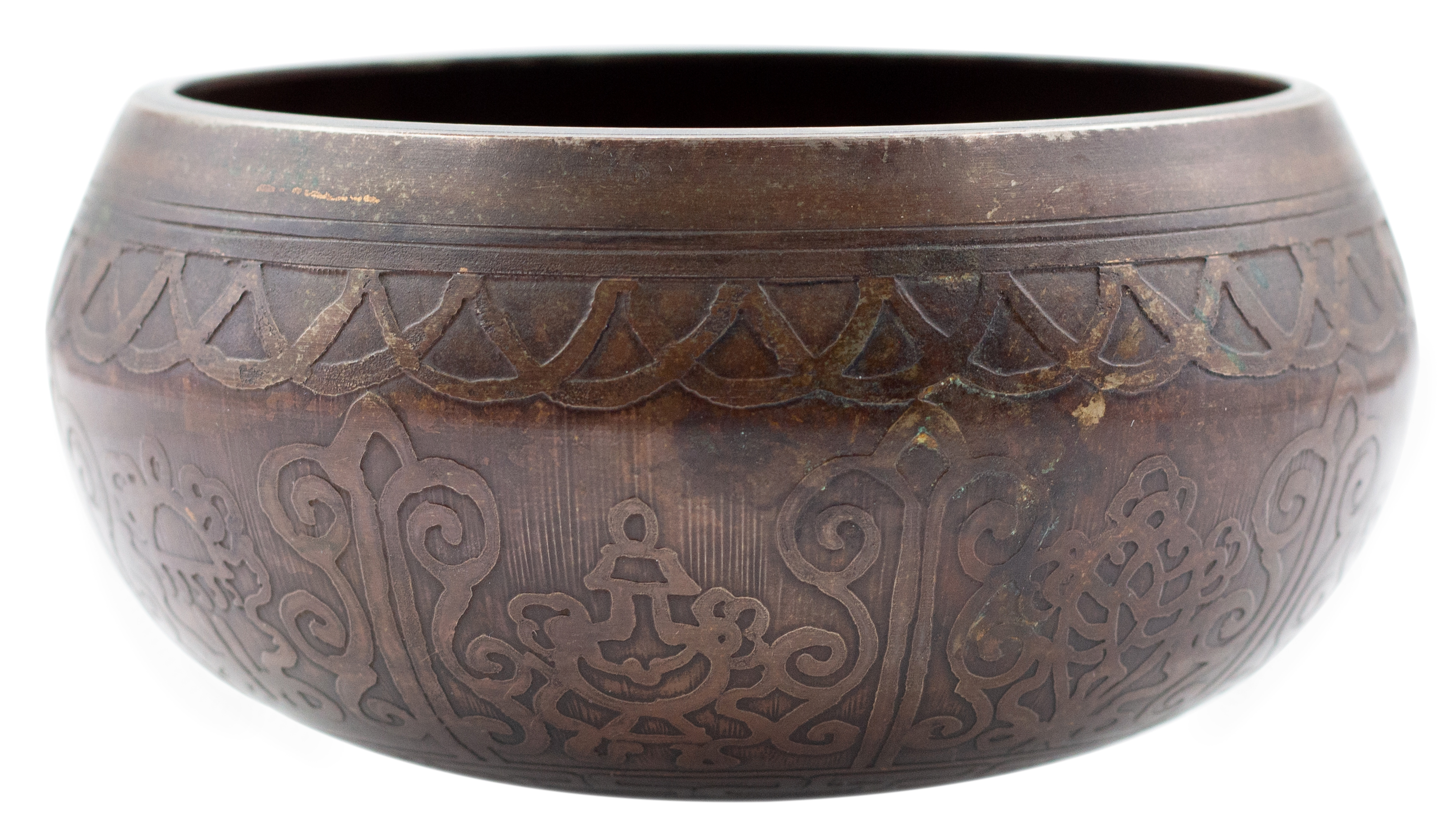 China, Empire, Qing Dynasty, Bronze Censer Bowl, c.1890, VGC