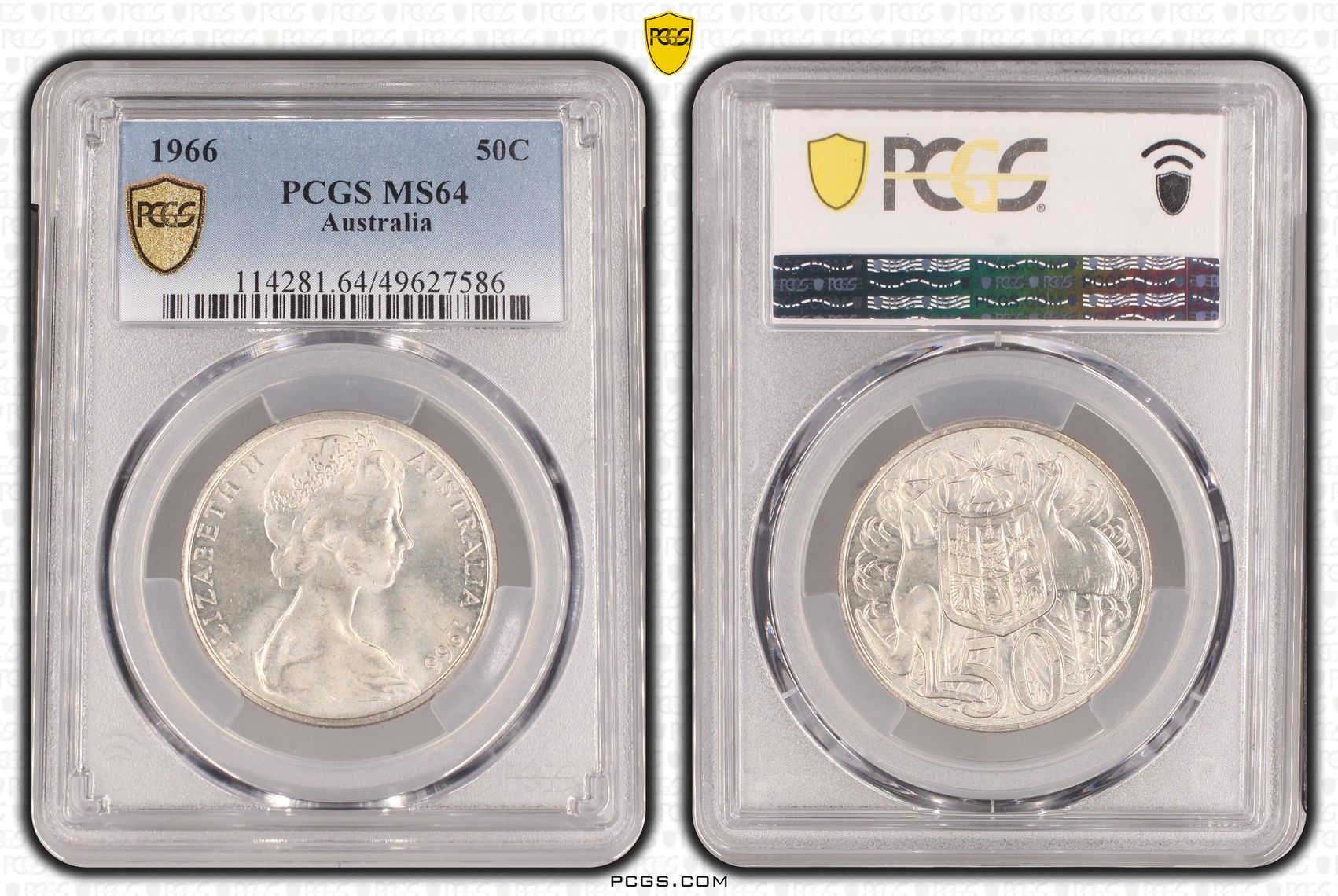 Fifty Cent, 1966, PCGS MS64