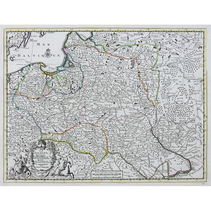 Jean Covens (1697–1774) Cornelis Mortier (1699-1783) | La Pologne, Suivant les Nouvelles Observations…