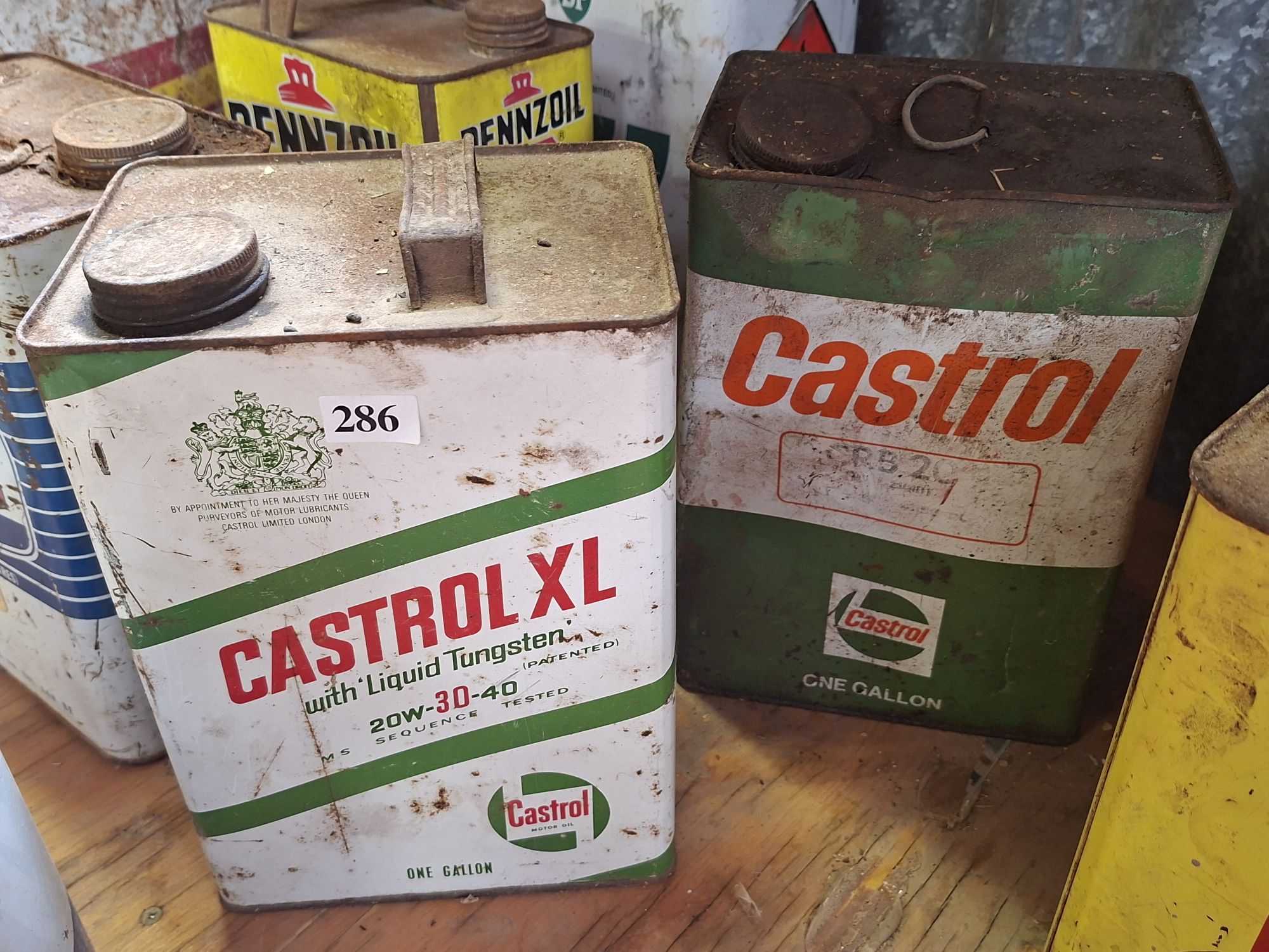 Castrol Oil Cans