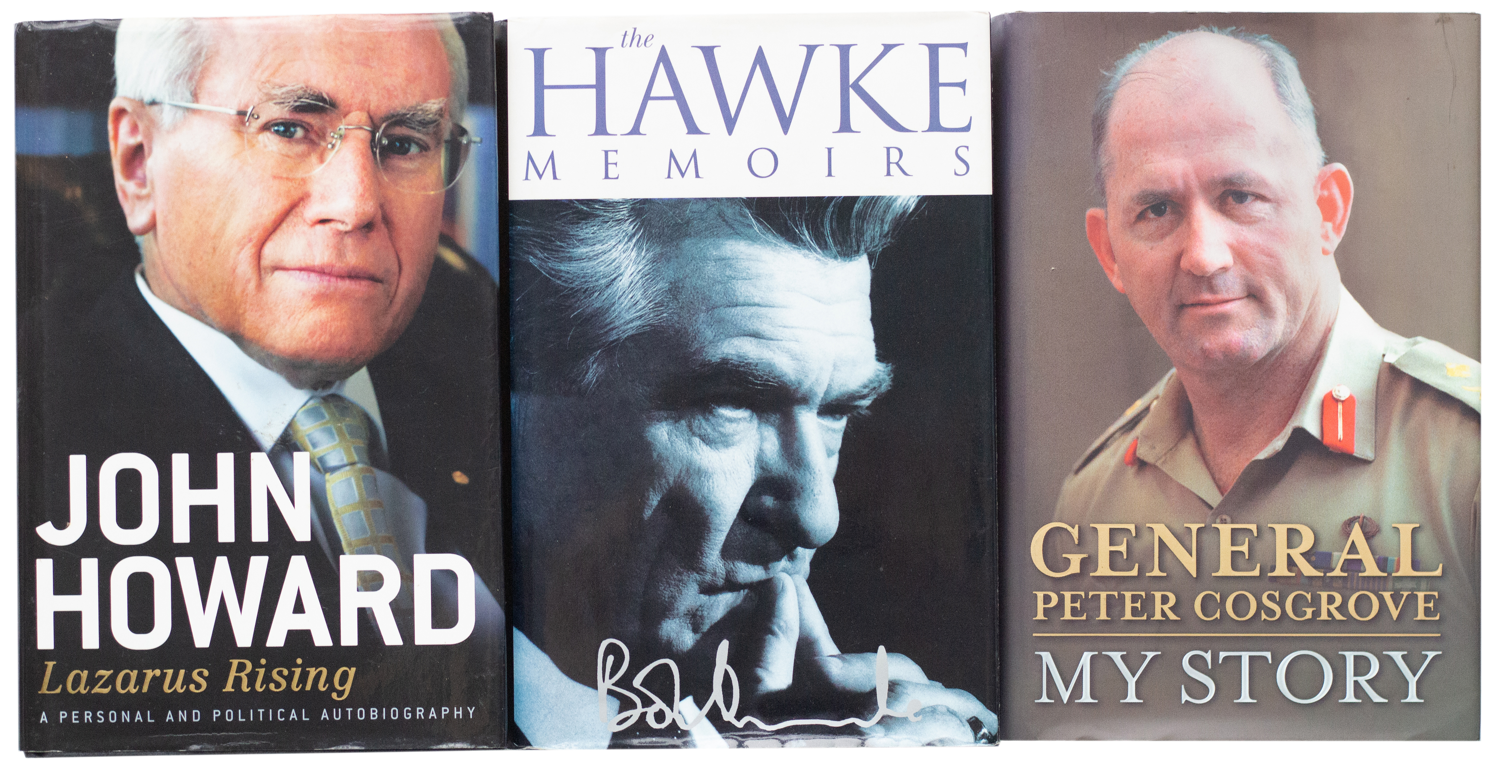 Signed First Edition Autobiographies, 1994 - 2010, VGC