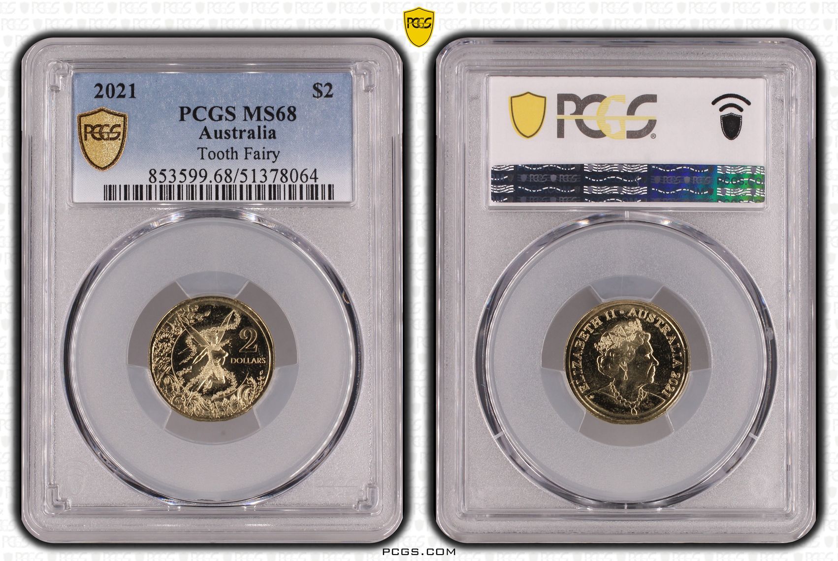 Tooth Fairy, Two Dollar, 2021, PCGS MS68
