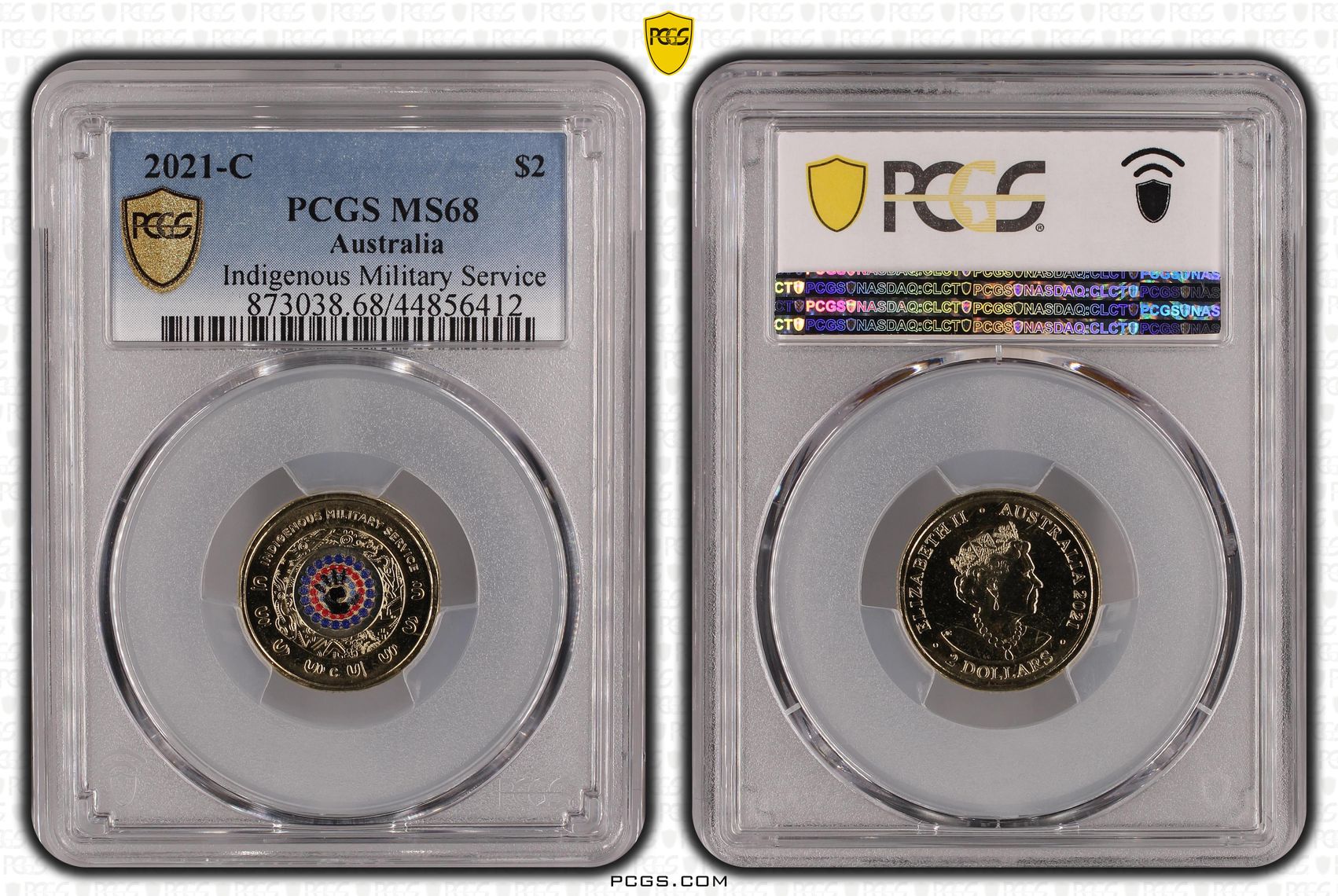 Indigenous Military Service - Colorized, Two Dollar, 2021-C, PCGS MS68