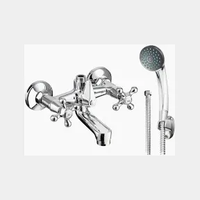 Chrome Bath Shower Mixer Set | NOT TESTED / USED / SCREWS MISSING