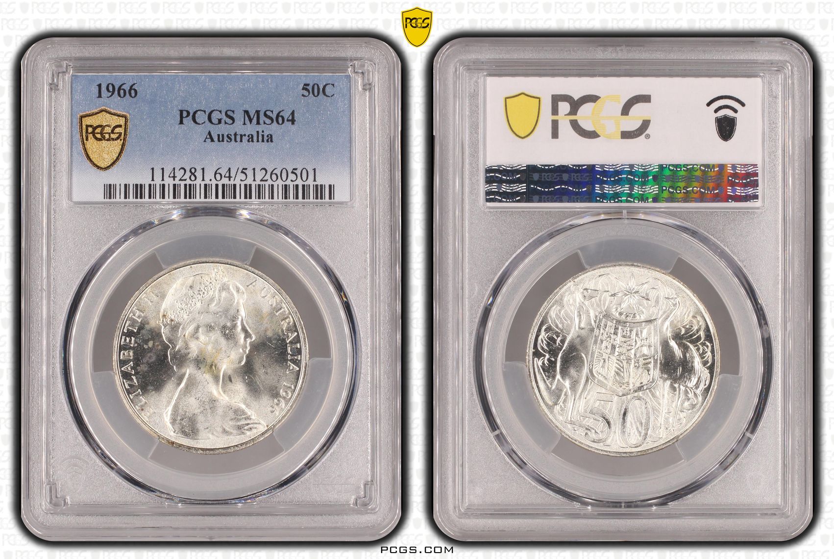 Fifty Cent, 1966, PCGS MS64