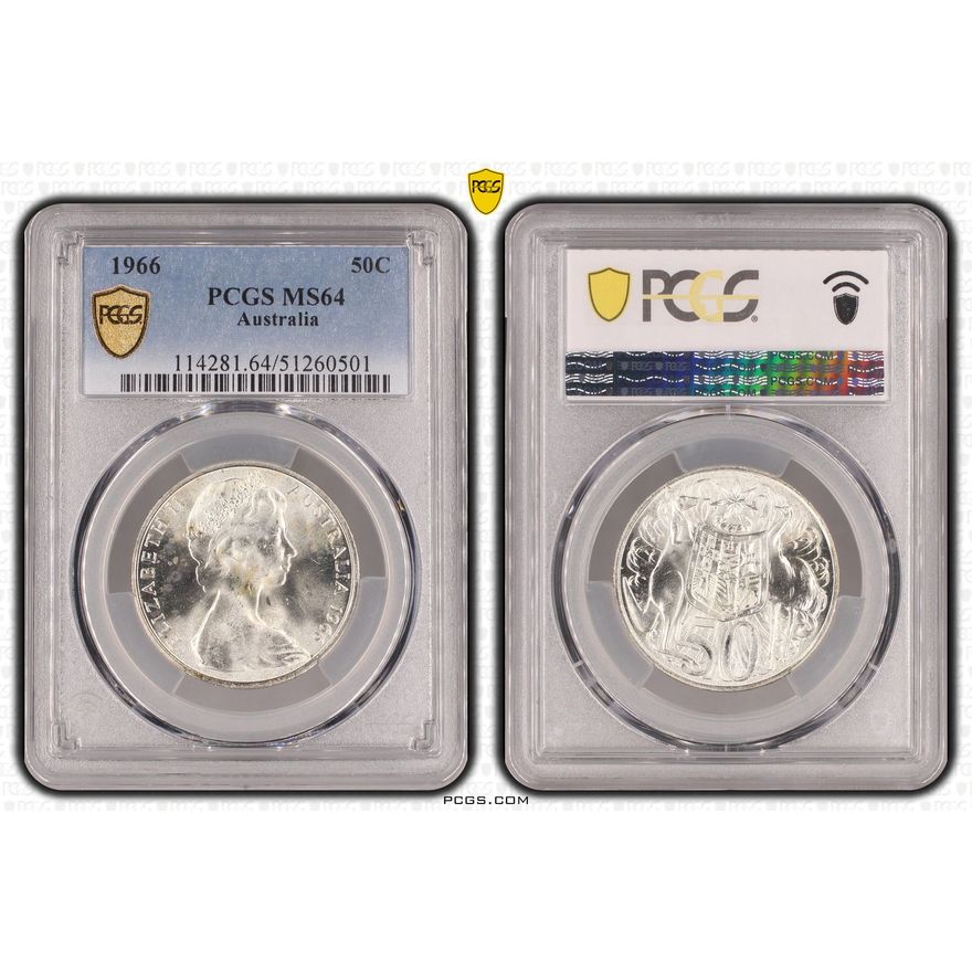Fifty Cent, 1966, PCGS MS64