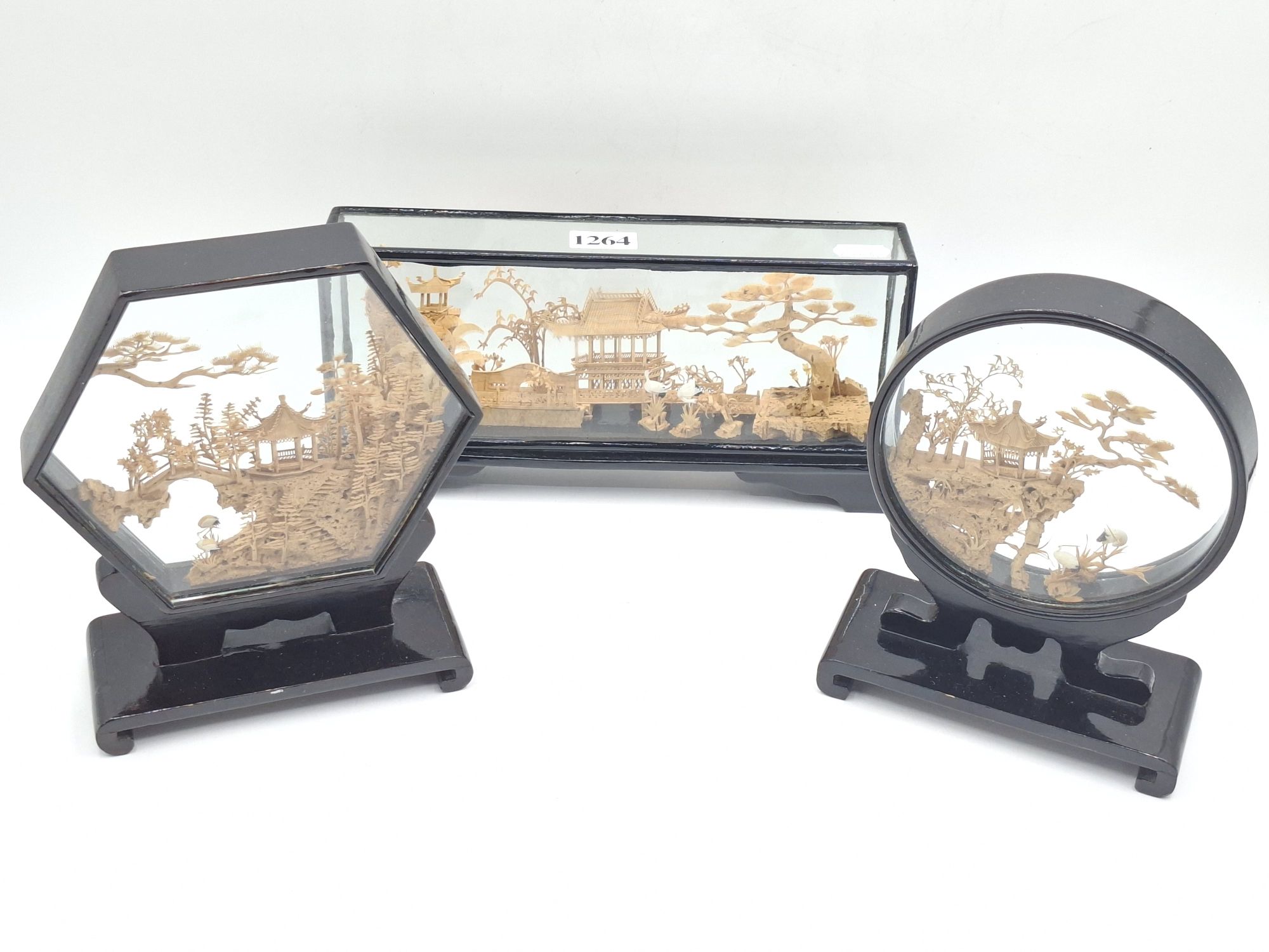 1264 · ORIENTAL CARVED DIORAMAS