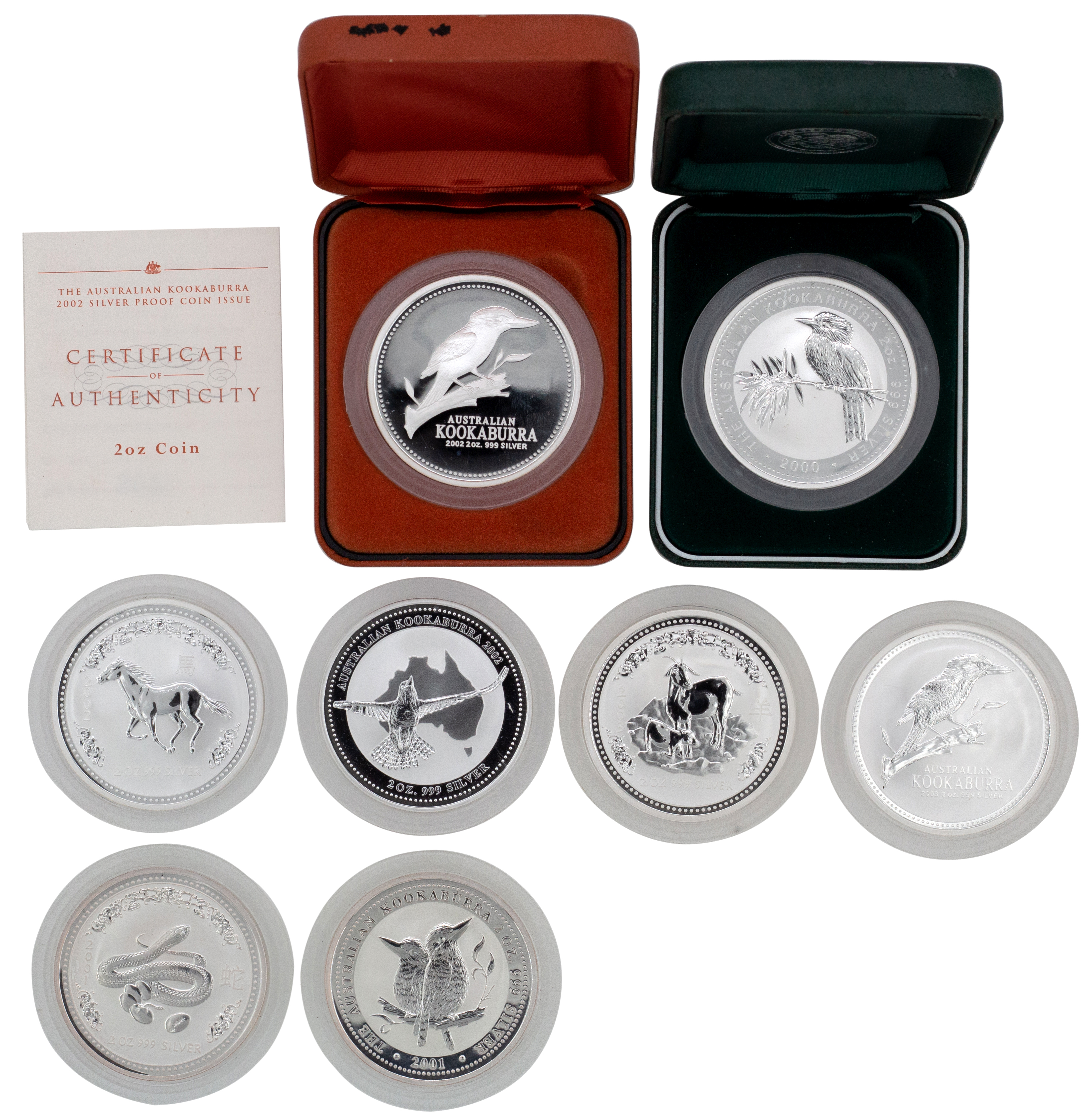 Elizabeth II, 2oz Kookaburra, 2000, FDC