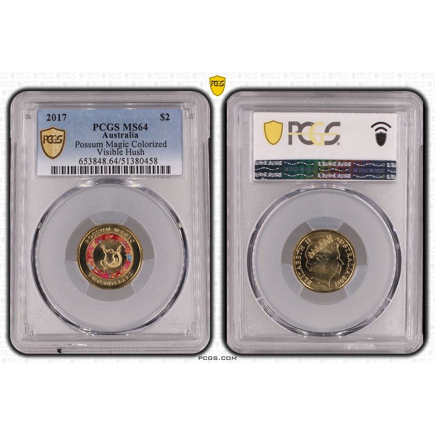 Possum Magic - Visible Hush, Two Dollar, 2017, PCGS MS64