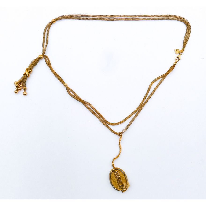 Aurafin 14k Woven Gold Necklace 16'' - 3 Grams