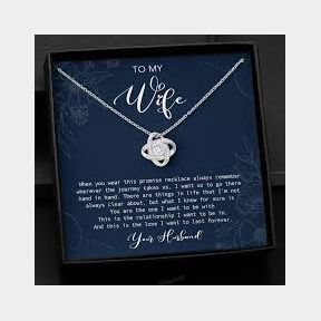 Stainless Steel NecklaceTo My Mom Promise Necklace Set Card And Gift Box |